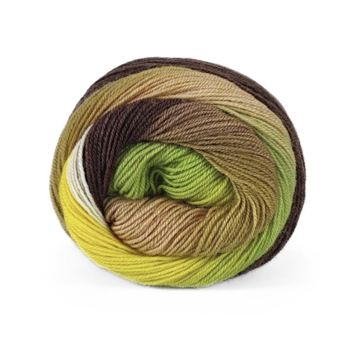 16 Пряжа Laines du Nord Harmonious Sock, 100г - 420м, різнокольоровий, 75% вовна, 25% нейлон