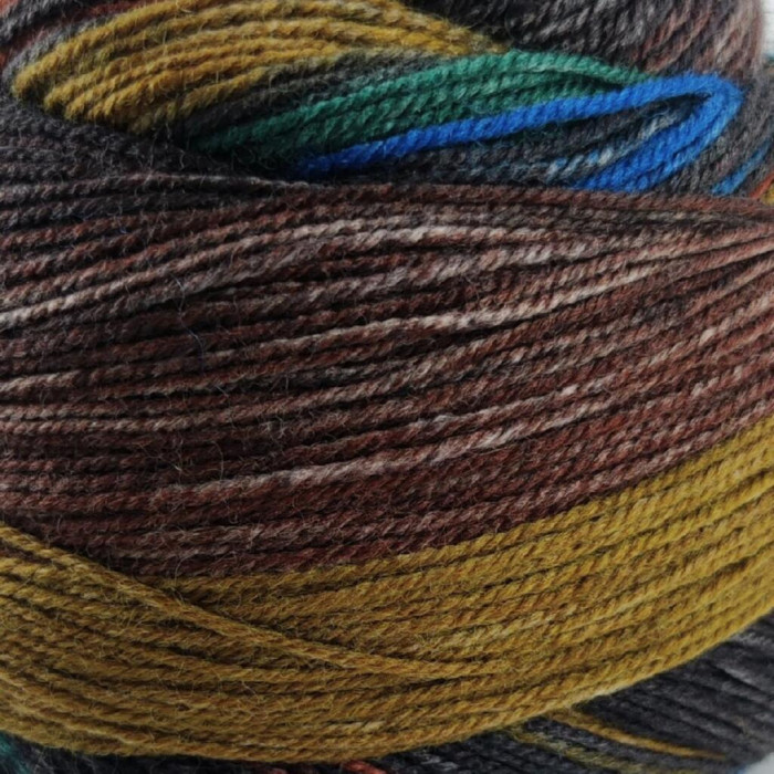 16 Пряжа Laines du Nord Infinity Sock, 100г - 420м, різнокольоровий, 75% вовна, 25% нейлон