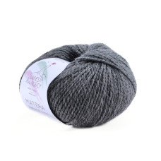 16 Пряжа Laines du Nord Matera, 50г - 160м, сірий, 100% вовна