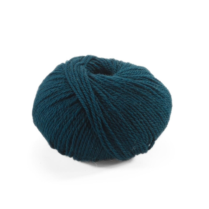 16 Пряжа Laines du Nord Mercerized Merino, 50г - 125м, смарагдовий, 100% вовна