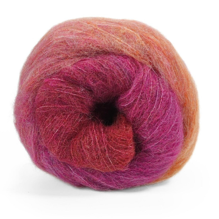 16 Пряжа Laines du Nord Poema Alpaca, 100г - 400м, різнокольоровий, 40% альпака, 40% шерсть, 20% нейлон