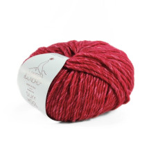 16 Пряжа Laines du Nord Silky Wool, 50г - 100м, бордовий, 80% вовна, 20% шовк