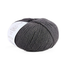 16 Шкарпеткова Пряжа Laines du Nord Unisock 6 PLY, 100г - 400м, темно-сірий, 75% вовна, 25% нейлон