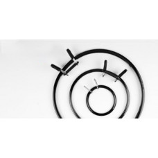 160-1/чёрные Пяльцы Nurge пружинные для вышивания и штопки, диаметр 195 мм, толщина 7,7 мм. Nurge