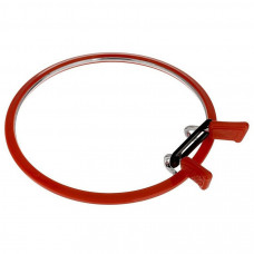 160-2/червоні П`яльця Nurge пружинні для вишивання і штопання, діаметр широкий 126 мм ,товщина 5 мм Nurge
