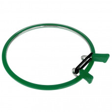 160-2/зелені П`яльця Nurge пружинні для вишивання і штопання, діаметр широкий 126 мм ,товщина 5 мм Nurge