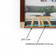 Фоторамка дерев'яна 10х15 багет: DL1101-01 Темне дерево (з антибліковим склом 2мм, двп з ніжкою) EmojiFrame