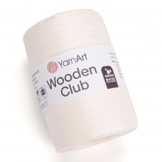 1602 Рафія Wooden Club, 80гр-200м (молочний). YarnArt