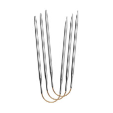 161-2/7-26 Addi Спиці кругові CraSyTrio long 7 мм - 26 см, латунь