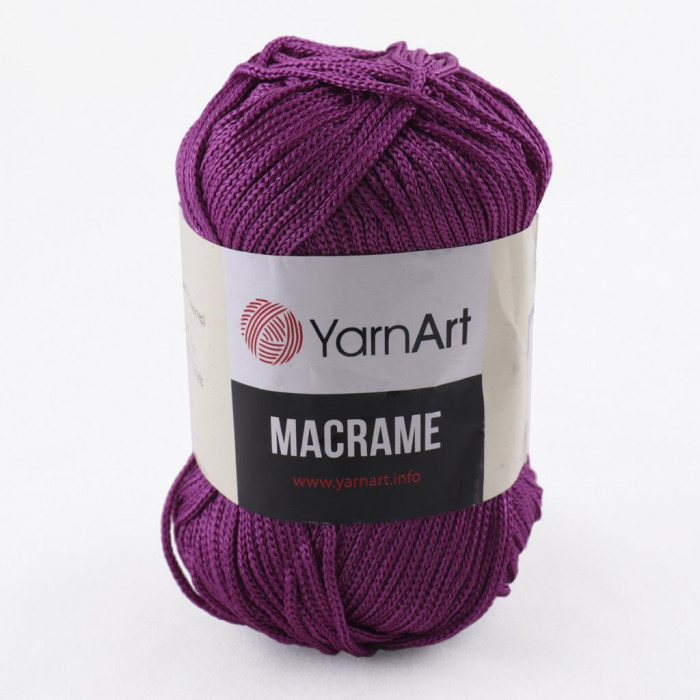 161 Пряжа Macrame 90гр - 130м (Фіолетовий) YarnArt