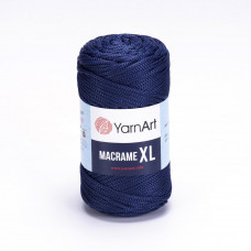 162 Пряжа Macrame XL 250гр - 130м (темно-синій). Yarnart
