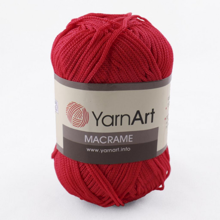 163 Пряжа Macrame 90гр - 130м (Червоний) YarnArt