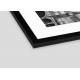 Фоторамка дерев'яна 20х20 під фото 15х15 багет: DL2004-01 Чорне дерево (з антибліковим склом 2мм, паспарту біле, двп з ніжкою) EmojiFrame