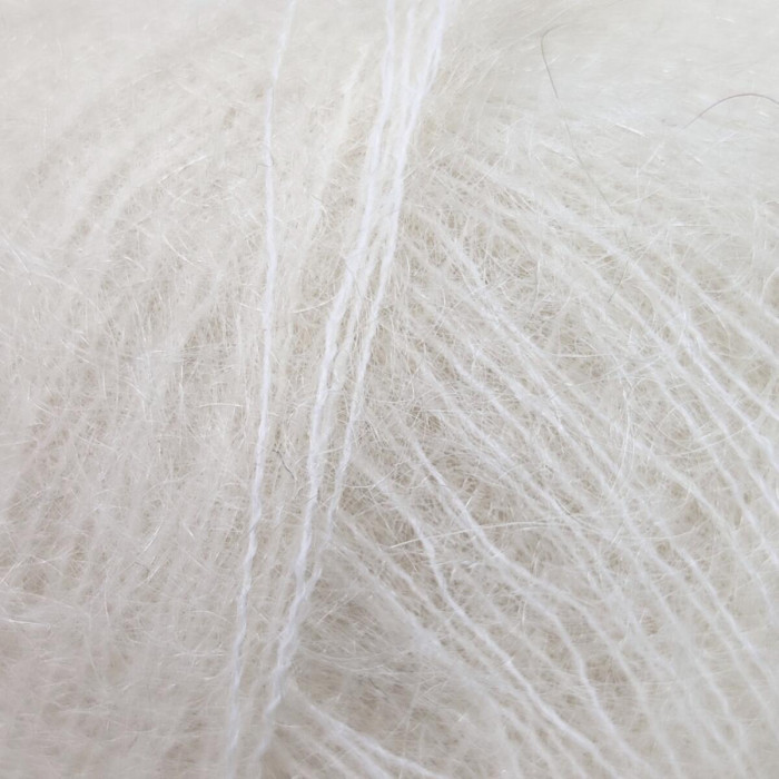 1650 Пряжа Lana Gatto Mohair Royal, 25г - 215м, молочний, 80% кід мохер, 20% нейлон