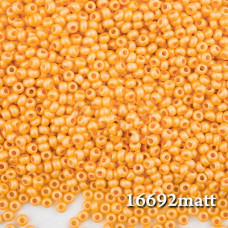 16692 matt 10/0 чеський бісер Preciosa, 5 г, помаранчевий, непрозорий крейдяний глазурований матовий