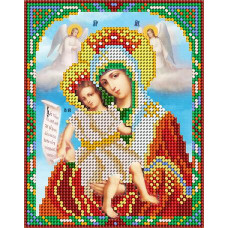 АС5-002 Ікона Божої Матері Гідно (Милуюча). А-строчка. Схема на тканині для вишивання бісе