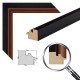 Фоторамка дерев'яна 30х40 багет: DL4311-01 Темне дерево (з антибліковим склом 2мм, двп) EmojiFrame