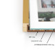 Фоторамка дерев'яна 13х18 під фото 10х15 багет: DL1804-01 Золото з патиною (з антибліковим склом 2мм, паспарту, двп з ніжкою) EmojiFrame
