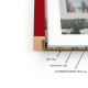 Фоторамка дерев'яна 13х18 під фото 10х15 багет: DL1902-01 Червоний глянець (з антибліковим склом 2мм, паспарту, двп з ніжкою) EmojiFrame