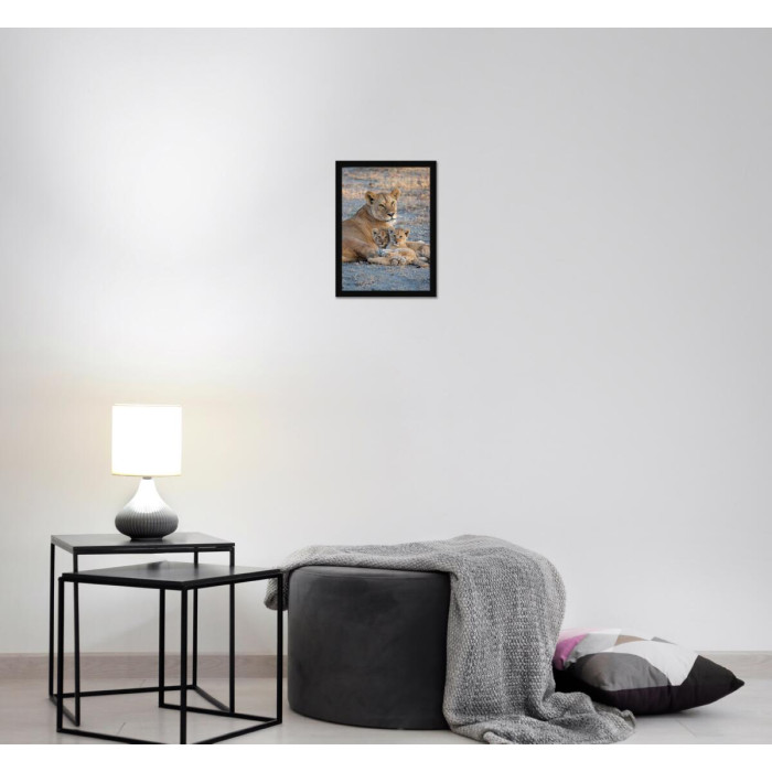 Фоторамка дерев'яна 30х42 багет: DL2004-01 Чорне дерево (з акриловим склом 1.5мм, двп) EmojiFrame