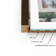 Рамка для фото дерев'яна 13х18 під фото 10х15 багет: DL2018-01 Темне дерево (з антивідблисковим склом 2мм, паспарту біле, двп з ніжкою) EmojiFrame