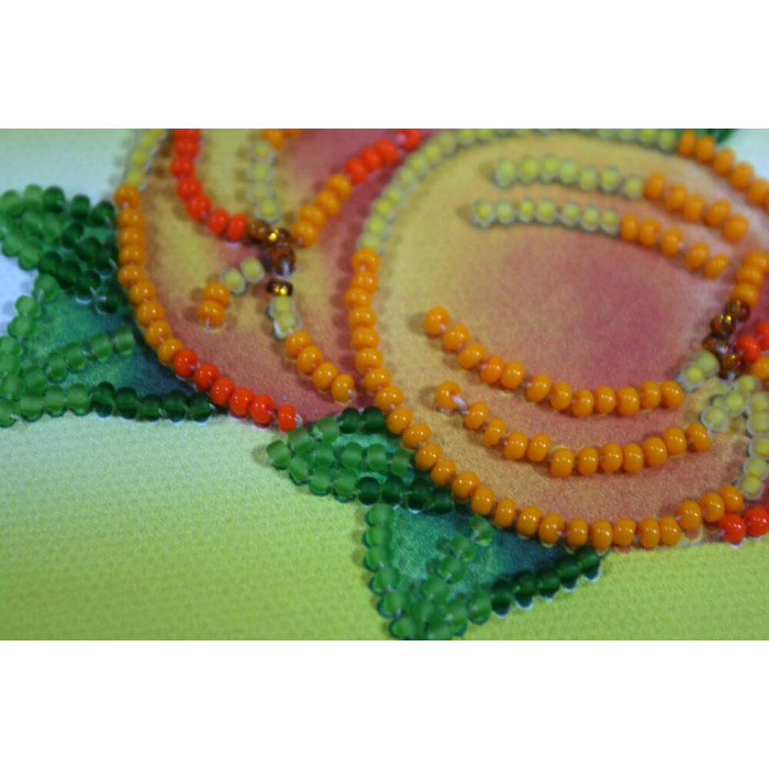 AMA-022 Спелые персики. АбрисАрт. Набор-магнит для вышивания бисером (АМА-022)