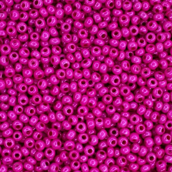 16A26 10/0 чеський бісер Preciosa, 5 г, рожевий, непрозорий крейдяний інтенсивний колір
