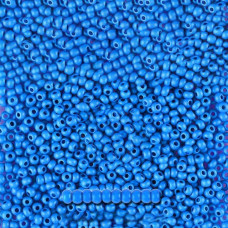 16A38 matt 10/0 чеський бісер Preciosa, 5 г, блакитний, непрозорий крейдяний інтенсивний колір, матовий
