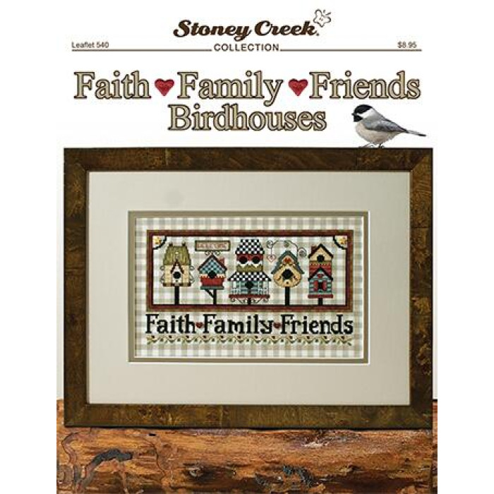 16WINBP31(LFT540) Button Pack Комплект ґудзиків - Faith Family Friends Birdhouses Stoney Creek