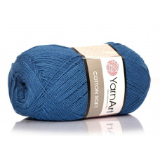17 Пряжа Cotton Soft 100гр - 600м (Синій) YarnArt