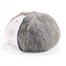17 Пряжа Laines du Nord Alpaca Brushed, 50г - 115м, світло-сірий, 50% альпака, 35% вовна, 15% нейлон