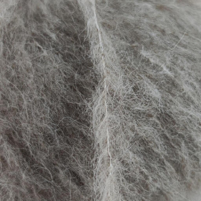 17 Пряжа Laines du Nord Alpaca Brushed, 50г - 115м, світло-сірий, 50% альпака, 35% вовна, 15% нейлон