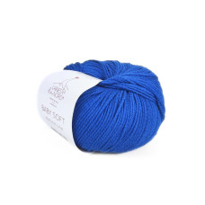 17 Пряжа Laines du Nord Baby Soft, 50г - 135м, синій, 50% бавовна органічна, 50% cоєві волокна