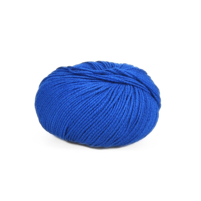 17 Пряжа Laines du Nord Baby Soft, 50г - 135м, синій, 50% бавовна органічна, 50% cоєві волокна