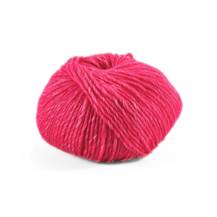17 Пряжа Laines du Nord Silky Wool, 50г - 100м, малиновий, 80% вовна, 20% шовк