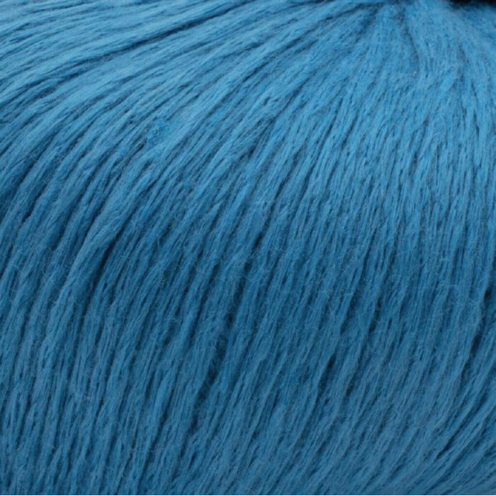 17 Пряжа Laines du Nord Soft Lino, 50г - 135м, темно-блакитний, 80% льон, 20% бавовна
