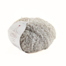 17 Пряжа Laines du Nord Teddy B, 50г - 120м, сіро-перлинний, 75% альпака, 10% вовна, 15% поліамід