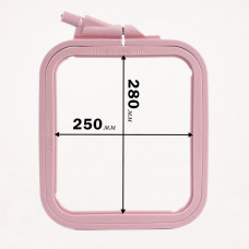 170-14 П`яльці-рамка квадрат пластикові 250 * 280 мм, рожеві. Nurge
