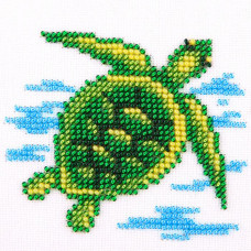 O468 Морська черепаха. Луїза. Схема на тканині для вишивання бісером