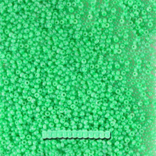 17856 10/0 чеський бісер Preciosa, 5 г, зелений, непрозорий сольгель алебастровий