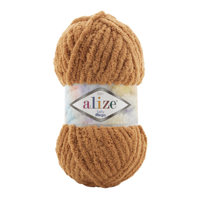 179 Пряжа Softy Mega 100гр - 70м (пісочний). Alize