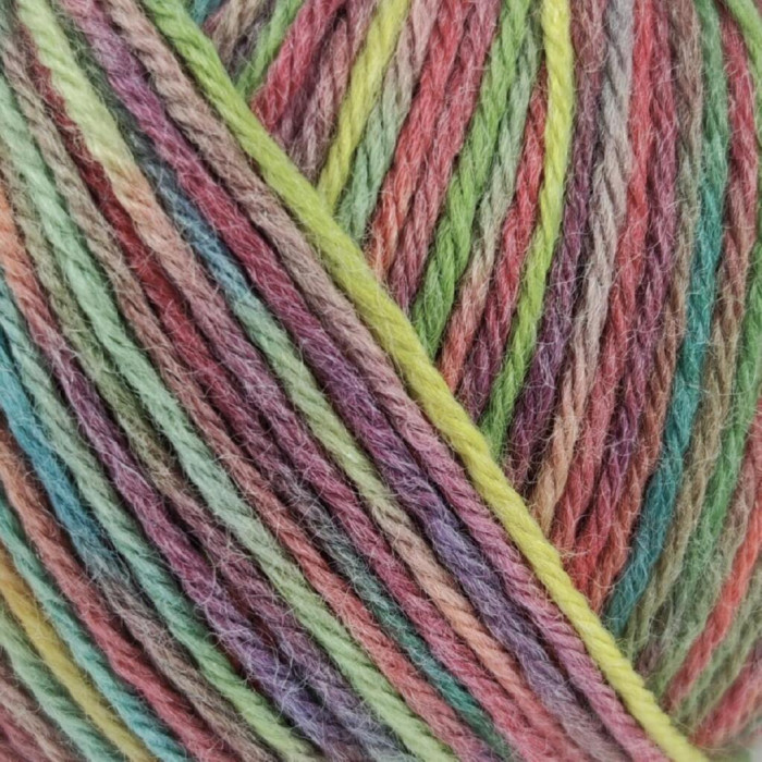 18 Пряжа Campolmi Filati Svezia Fantasie, 100г - 250м, мультіколор, 50% вовна, 25% акрил