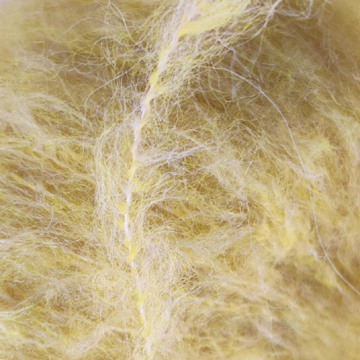 18 Пряжа Laines du Nord Alpaca Brushed, 50г - 115м, жовтий, 50% альпака, 35% вовна, 15% нейлон