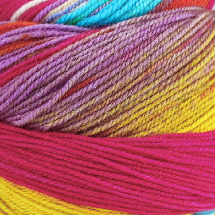 18 Пряжа Laines du Nord Infinity Sock, 100г - 420м, різнокольоровий, 75% вовна, 25% нейлон