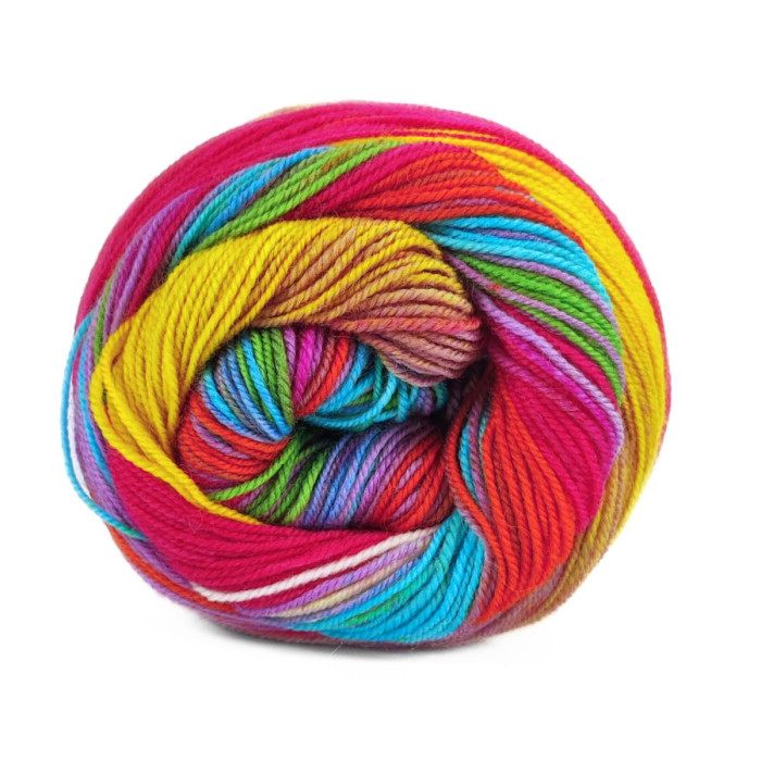 18 Пряжа Laines du Nord Infinity Sock, 100г - 420м, різнокольоровий, 75% вовна, 25% нейлон