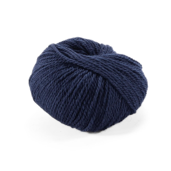 18 Пряжа Laines du Nord Merino Yak, 50г - 115м, темно-синій, 15% альпака, 15% як, 70% вовна