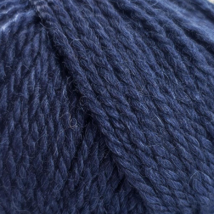 18 Пряжа Laines du Nord Merino Yak, 50г - 115м, темно-синій, 15% альпака, 15% як, 70% вовна