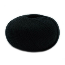 18 Пряжа Laines du Nord Soft Lino, 50г - 135м, чорний, 80% льон, 20% бавовна