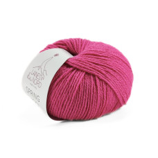 18 Пряжа Laines du Nord Spring Wool, 50г - 140м, рожевий, 50% вовна, 50% бавовна