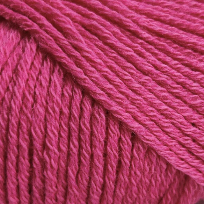 18 Пряжа Laines du Nord Spring Wool, 50г - 140м, рожевий, 50% вовна, 50% бавовна